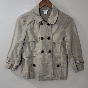 Ann Taylor Loft Tan Women's Vintage Blazer Jacket Size XS